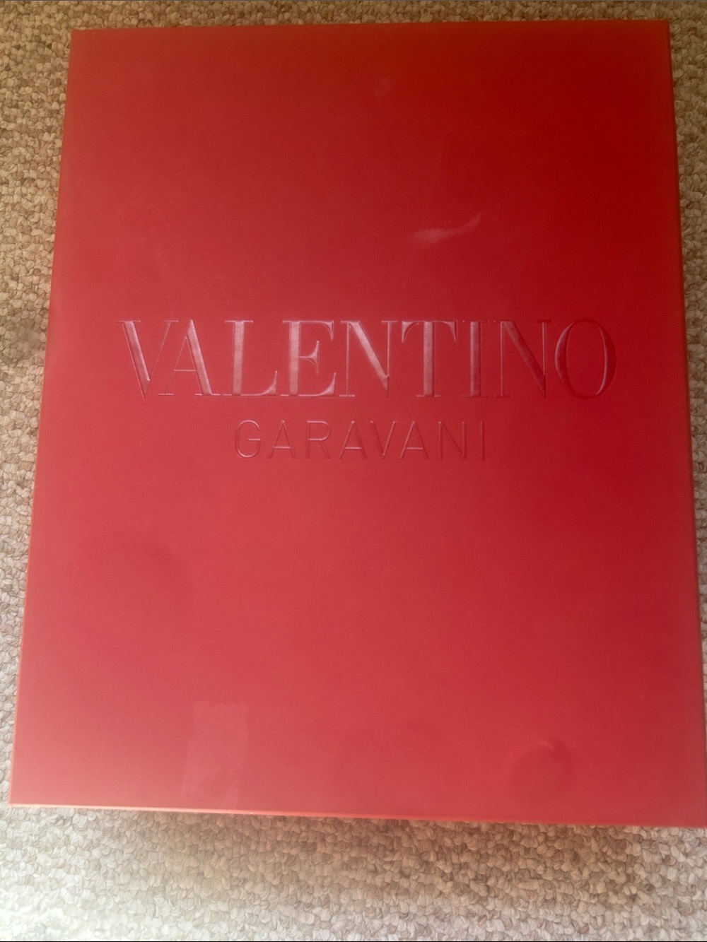 Valentino Garavani Embossed Red Presentation Box
